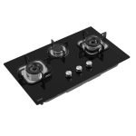 HAIER 3BURNER GLASS HOB Model HCC-6321DGG LPG photo 3