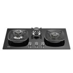 HAIER GLASS 3BURNER HOB Model HCC-Q88396B LPG photo 1
