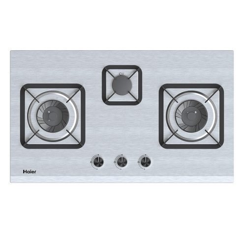 HAIER STAINLESS STEEL 3BURNER HOB Model HCC-Q57328 LPG